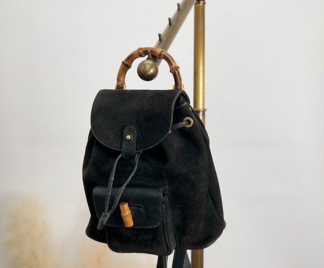 【美品】GUCCIビンテージ スエード レザー リュック バンブー ブラック 楽天市場】グッチ GUCCI バンブー リュック ミディアム バック