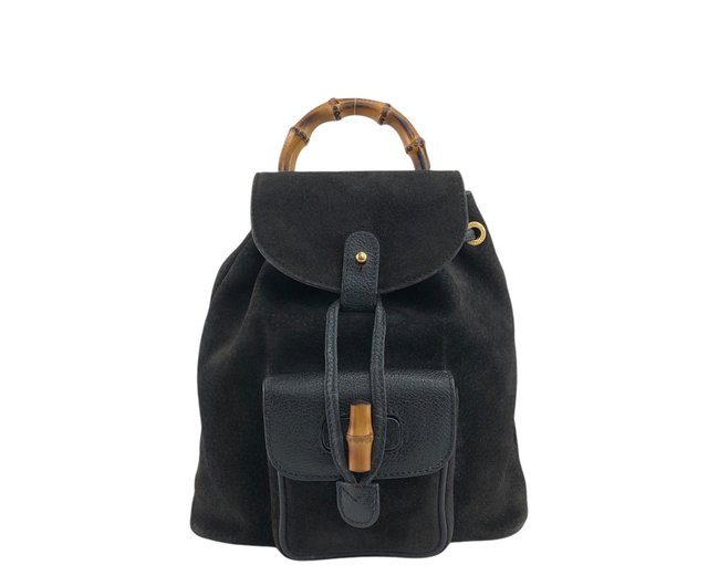 日本直送 名牌中古包 】GUCCI グッチ バックパック ブラック