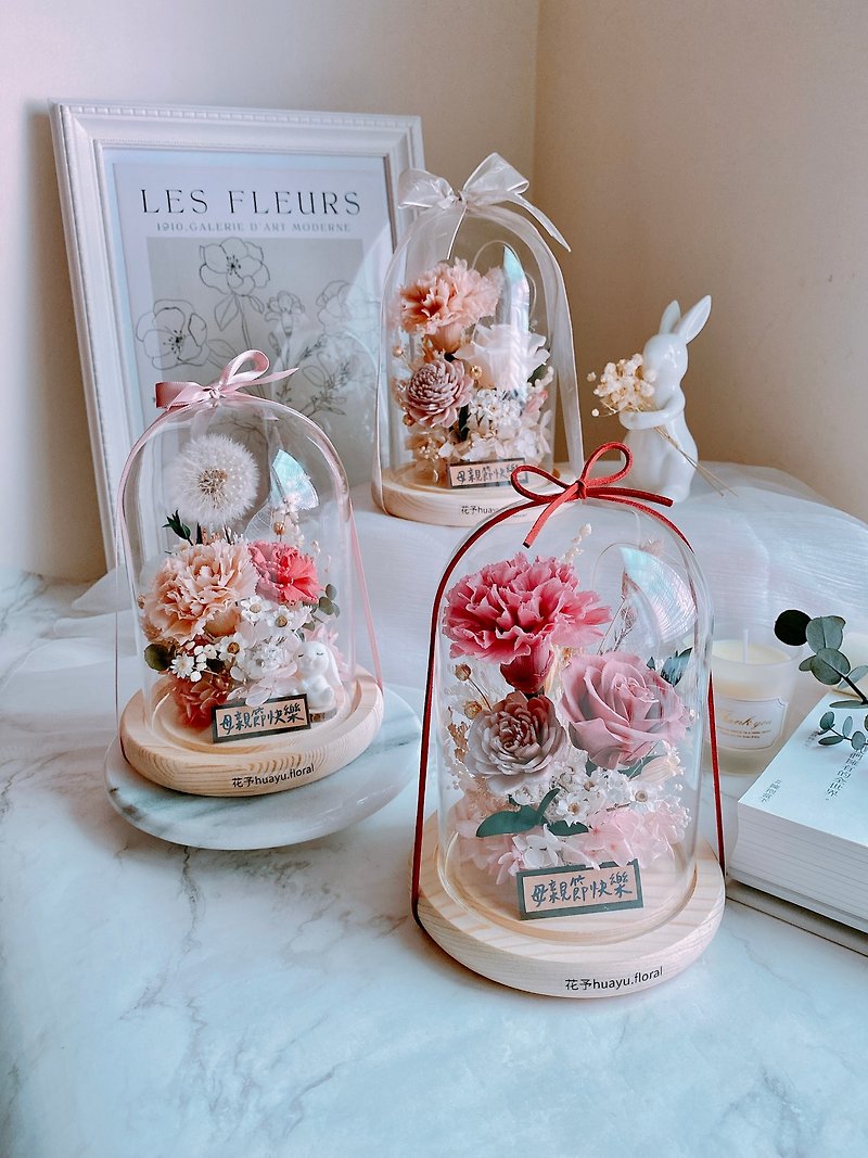(Customized) Preserved Flowers Dried Flowers Mother’s Day Preserved Carnation Gifts Recommended Flower Gifts - ช่อดอกไม้แห้ง - พืช/ดอกไม้ สีแดง