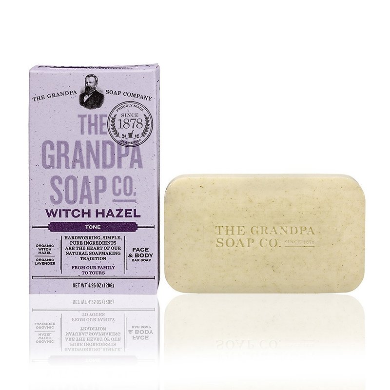 (盒損品)Grandpa soap 金縷莓薰衣草專業化妝水皂 4.25 oz - 肥皂/手工皂 - 其他材質 紫色