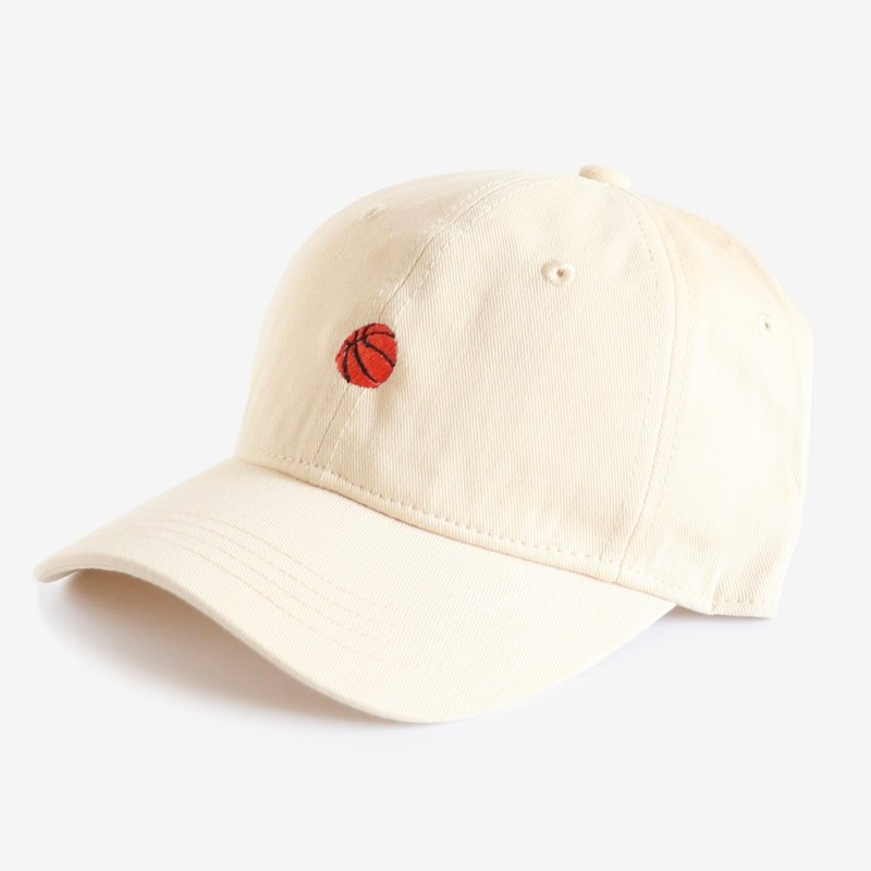 Basketball Baseball Cap - Hats & Caps - Cotton & Hemp White