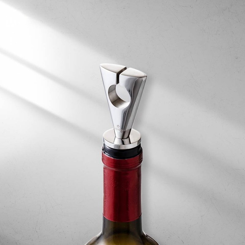 【Gdesign】酒器系列 - 不鏽鋼 紅酒 葡萄酒瓶塞 品酒必備單品 - 開瓶器/開罐器 - 不鏽鋼 銀色