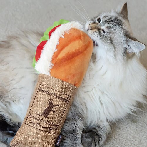 PLAY寵物生活館 貓玩具 貓草 狂野貓咪 逗貓 法式鮪魚三明治