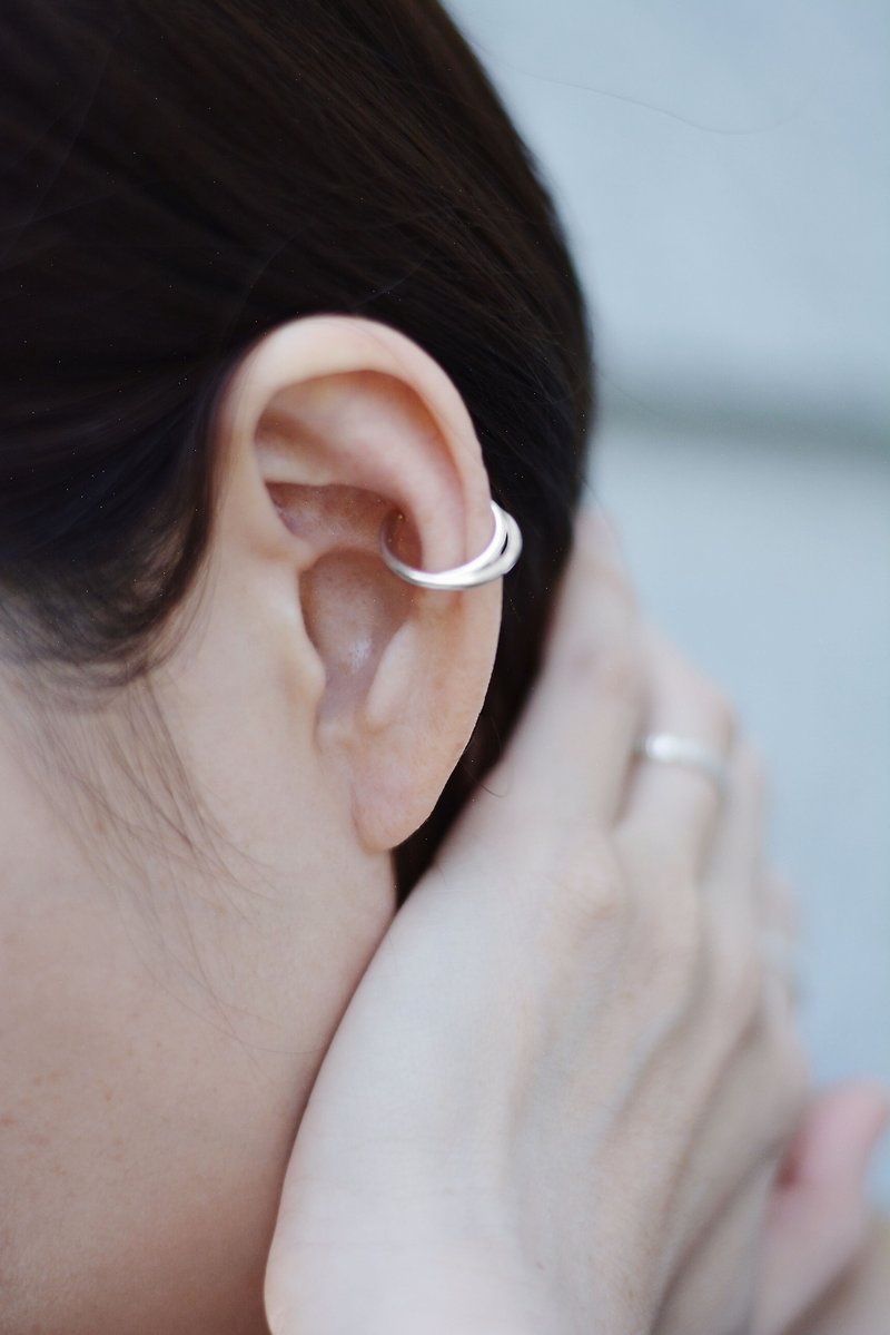 Moon Sterling Silver Ear Cuff - Earrings & Clip-ons - Sterling Silver Silver