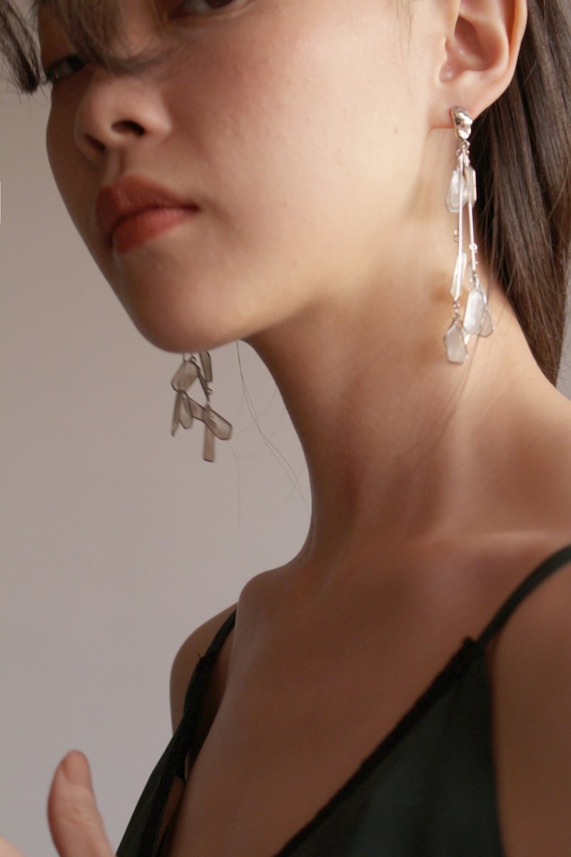 Silver Dreamcatcher Earrings/ Clip-On Available - Earrings & Clip-ons - Resin Silver