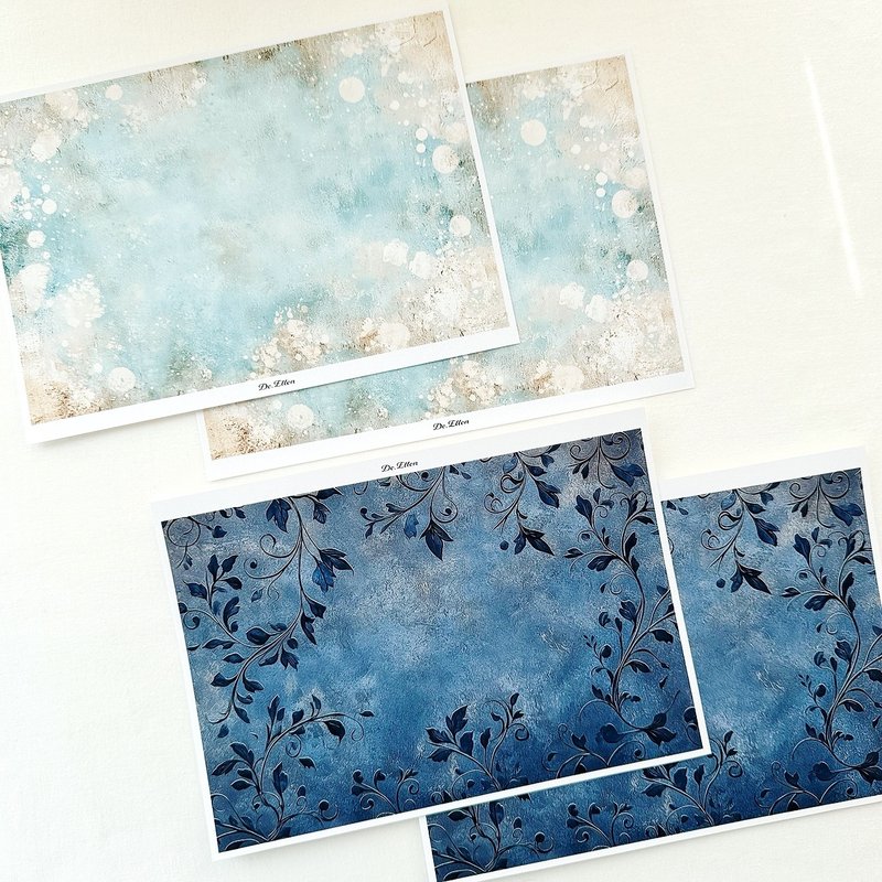 Z218 - Flower background - 貼紙 - 紙 