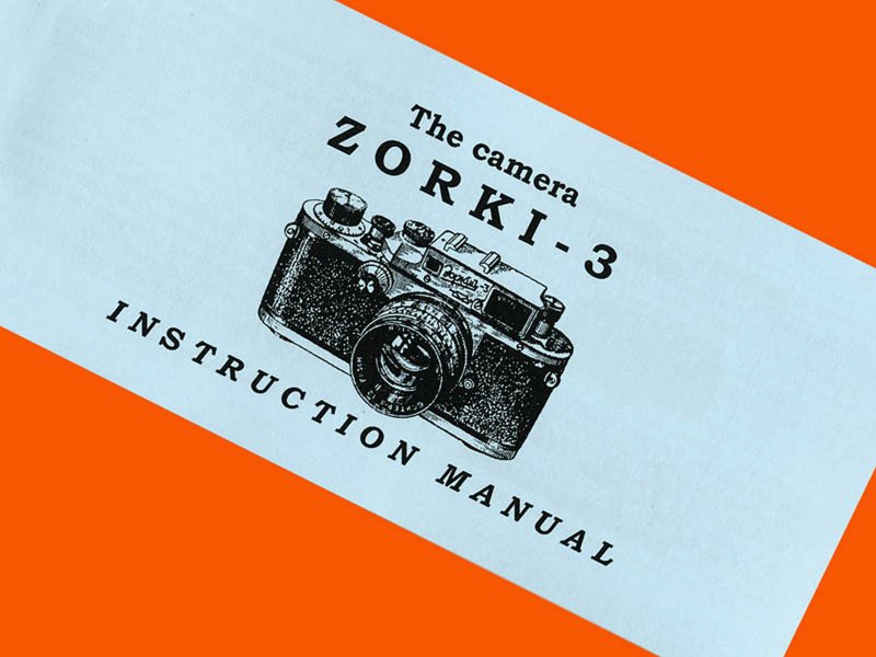 ENGLISH MANUAL for ZORKI-3 camera Russian Leica-III copy INSTRUCTION BOOKLET - 相機/拍立得/底片相機 - 紙 