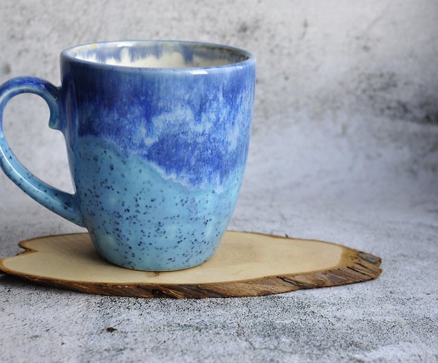 Large Handmade Pottery Coffee Cup, Large Tea Cup, Ceramic Coffee Mug