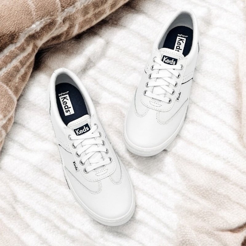 KEDS COURTY CORE Classic Leather Fashion Casual Shoes German Army Trainer 9234W112229 - รองเท้าลำลองผู้หญิง - หนังแท้ 