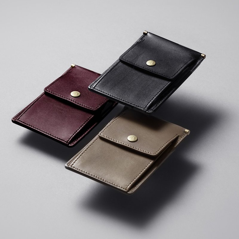 Gemimi leather card type functional coin purse - กระเป๋าใส่เหรียญ - หนังแท้ หลากหลายสี