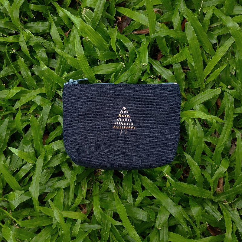 Embroidery/ coin purse/ tree - กระเป๋าใส่เหรียญ - วัสดุอื่นๆ 