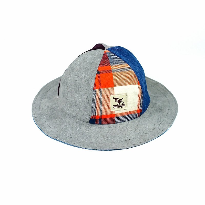 Handmade double-sided hat - Hats & Caps - Cotton & Hemp Gray