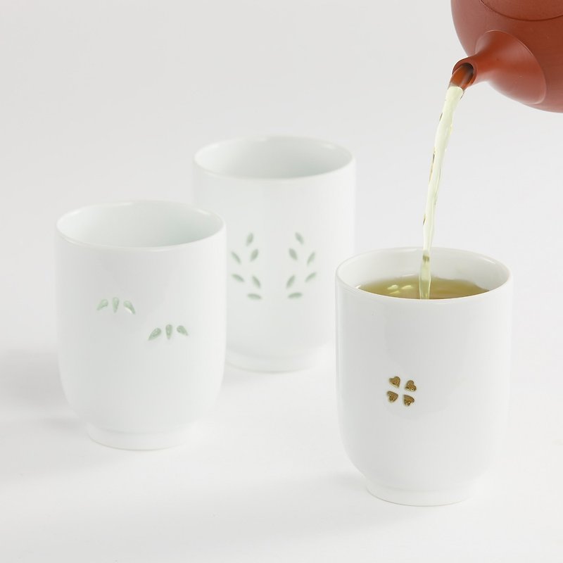 Tea Cup / You Know Me?  / Set of 2 - Teapots & Teacups - Porcelain White
