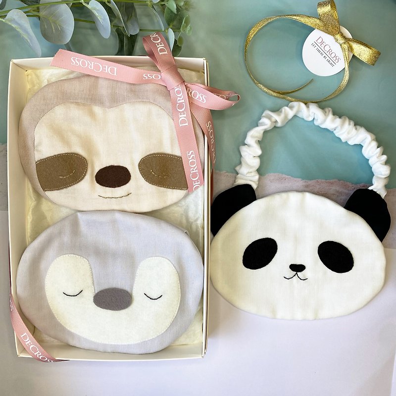 Full Moon Gift Box | Full Moon Gift Box Baby Animals Sleep Well—Three Types of Bib Gift Boxes - Baby Gift Sets - Cotton & Hemp Khaki