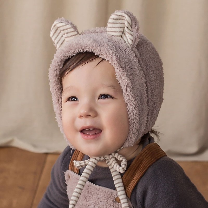 Happy Prince Korean Grad Baby Hat - หมวกเด็ก - เส้นใยสังเคราะห์ สีกากี