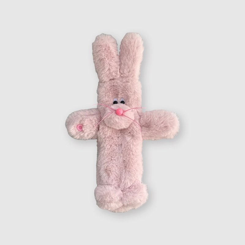 Hug Me pouch - pink bunny - 鉛筆盒/筆袋 - 聚酯纖維 粉紅色