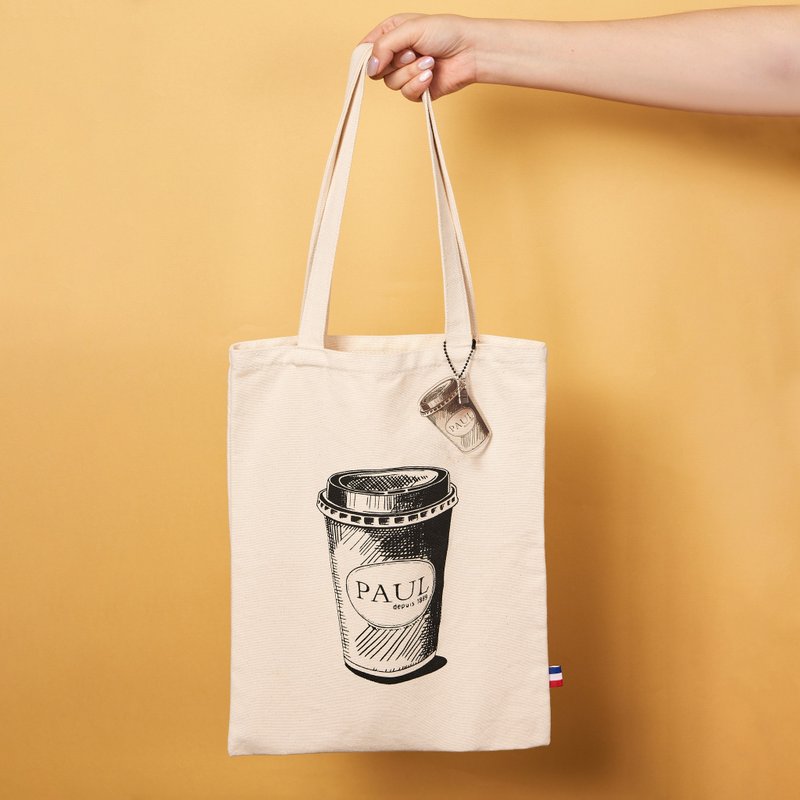 【PAUL】Canvas bag for a cup of coffee (shipping included) - กระเป๋าถือ - วัสดุอื่นๆ 