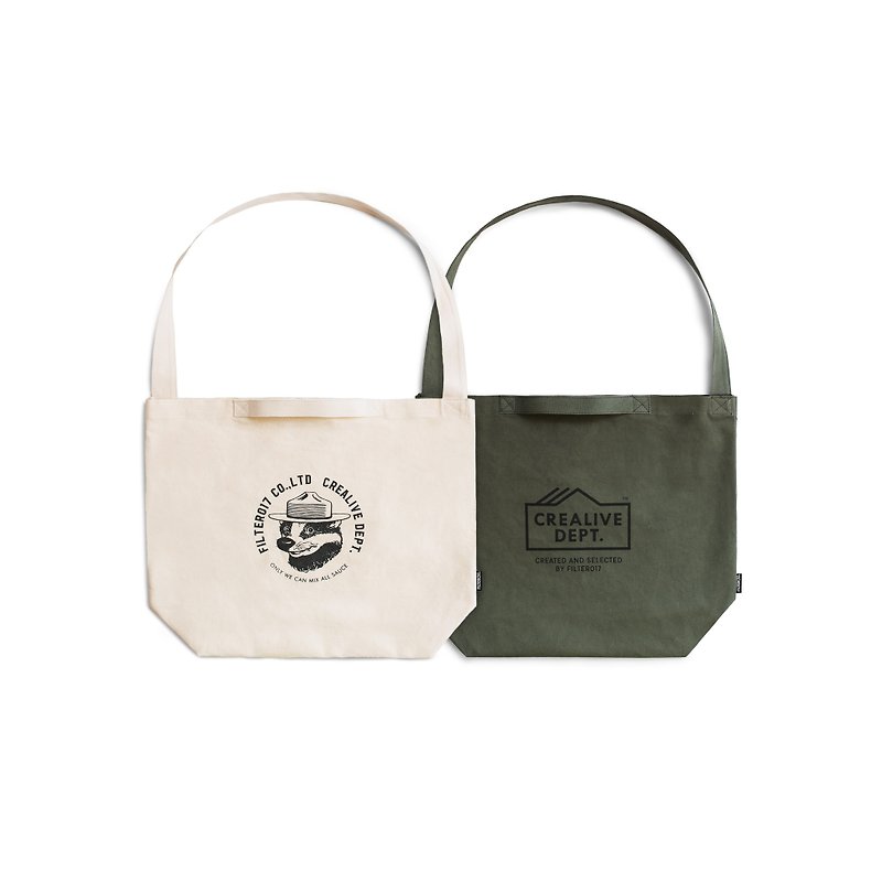 Filter017 CREALIVE DEPT. Sling Tote - Handbags & Totes - Cotton & Hemp White