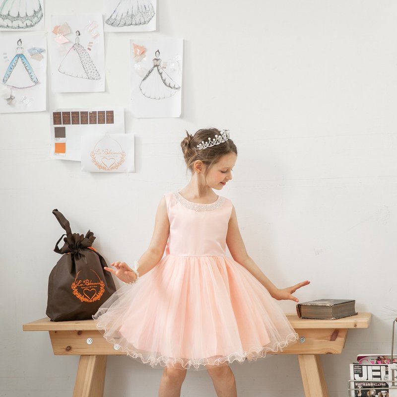 Flower girl lace dresses - Kids' Dresses - Polyester Pink