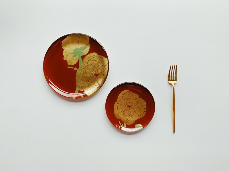 萬豪酒店禮【手工工藝貼箔技法】最初 First 雙圓 中和小圓器皿 - 擺飾/家飾品 - 玻璃 金色