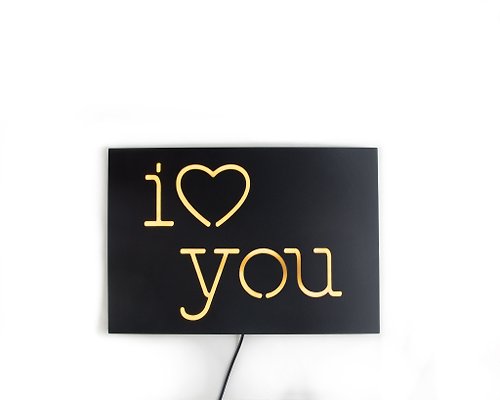 Design Atelier Article Neon Sign I love you // Led technology // Modern romantic decor //Free shipping