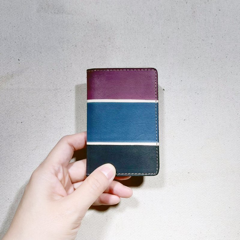 卡夾_名片夾_極簡4卡位_ 如是三原色 - 證件套/識別證套 - 真皮 多色