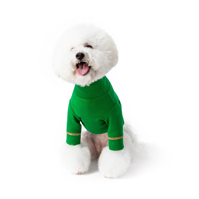 #bff turtleneck sweater_grass green - Clothing & Accessories - Cotton & Hemp Green