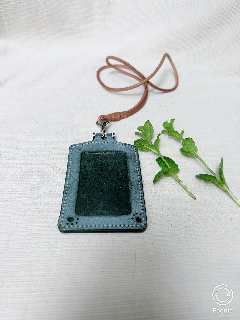 Famous brand/ticket card/universal card - Card Holders & Cases - Genuine Leather Blue