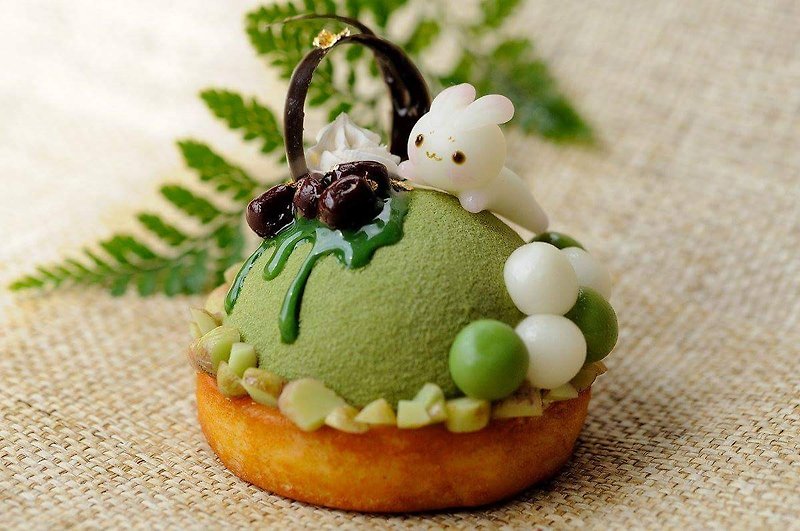 Sweet Dream++兔兔宇治金時磨砂Mix鏡面蛋糕/純擺飾 - 裝飾/擺設  - 黏土 綠色