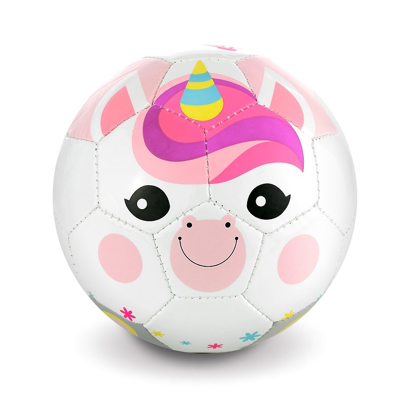 Daball兒童動物彩繪啟蒙足球(獨角獸) - 嬰幼兒玩具/毛公仔 - 其他人造纖維 粉紅色