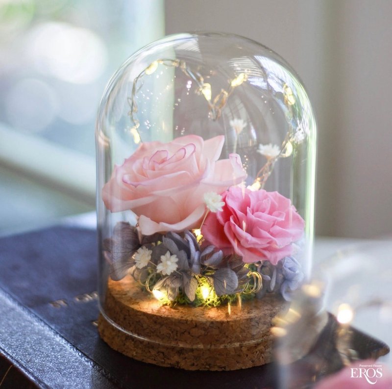 Wei Ai Liquor's Valentine's Day Preserved Flower Glass Cup Customized Immortal Rose Gift - Dried Flowers & Bouquets - Plants & Flowers Multicolor