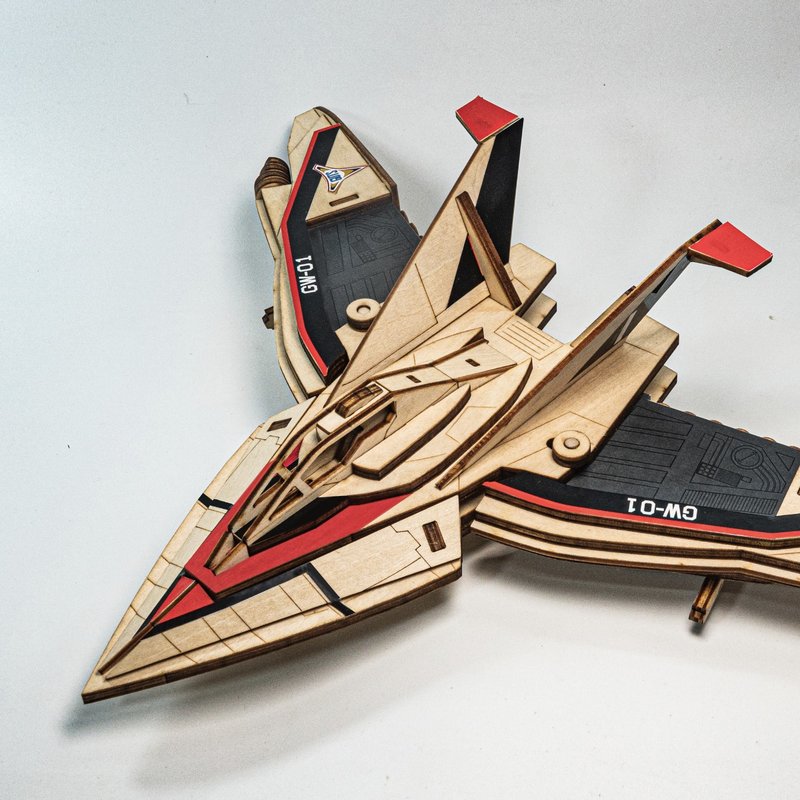 ULTRAMAN 超人力霸王 多型態變形積木 | 勝利飛燕1號ウルトラマン - 拼圖 - 木頭 多色