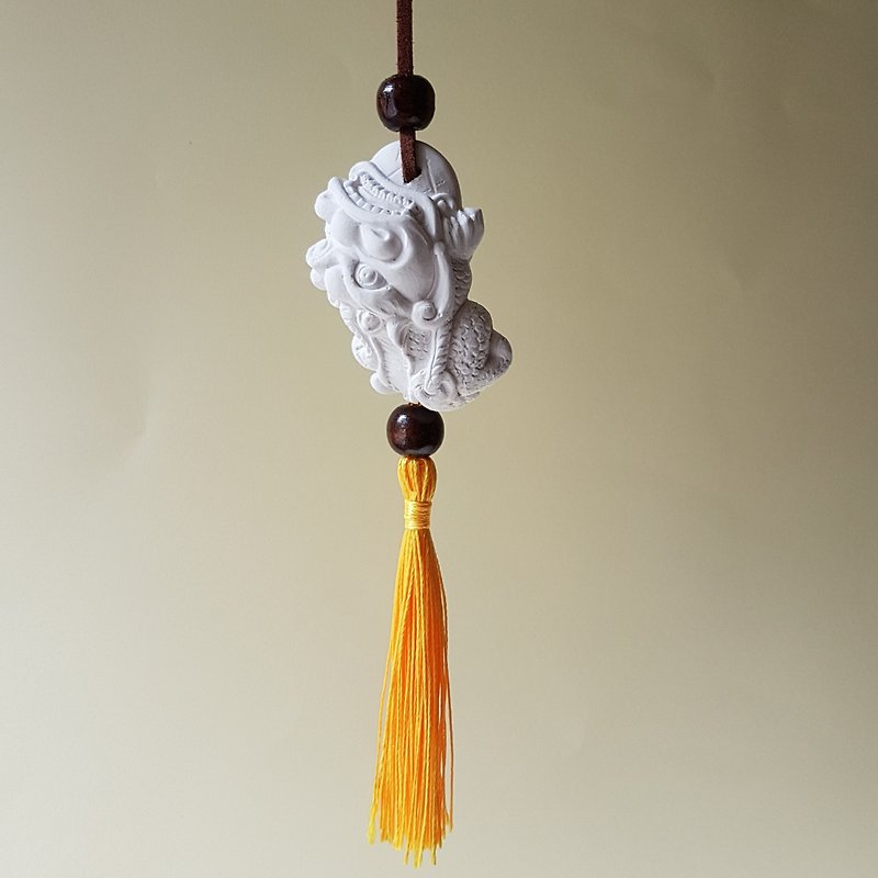 Good fortune pendant, Car aroma pendant, bag aroma pendant - Pixiu, Aroma kit - น้ำหอม - วัสดุอื่นๆ ขาว