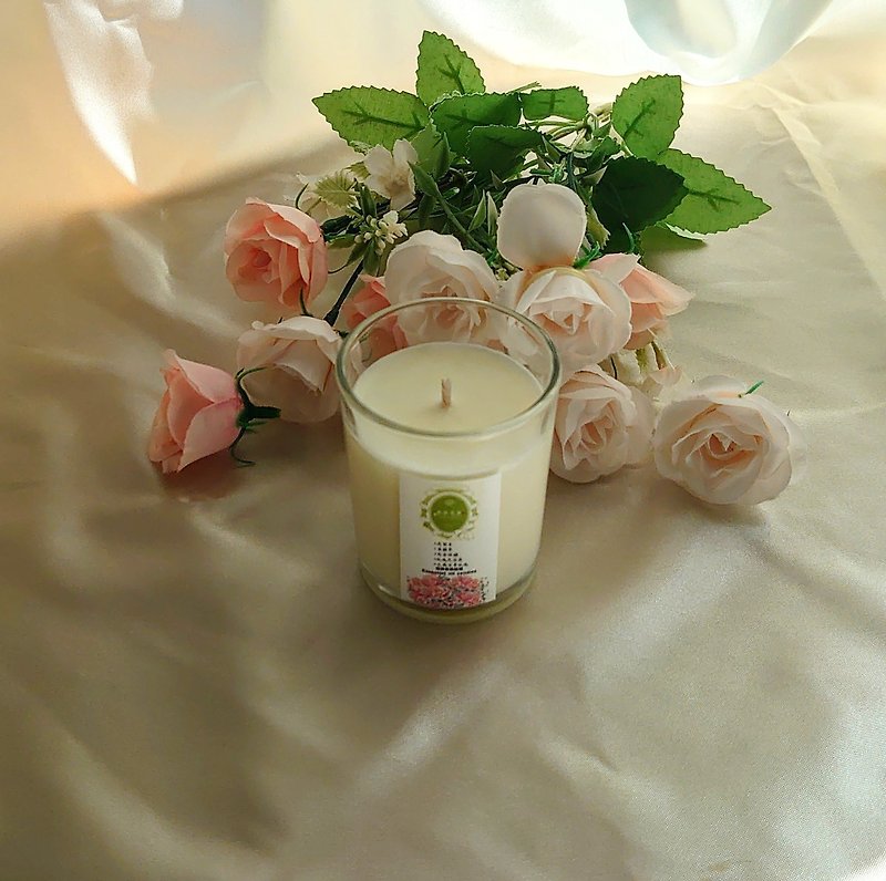Sleep, sleep and healing scented candle/soy Wax floral woody rose/rosewood meltable Wax lamp - เทียน/เชิงเทียน - ขี้ผึ้ง 