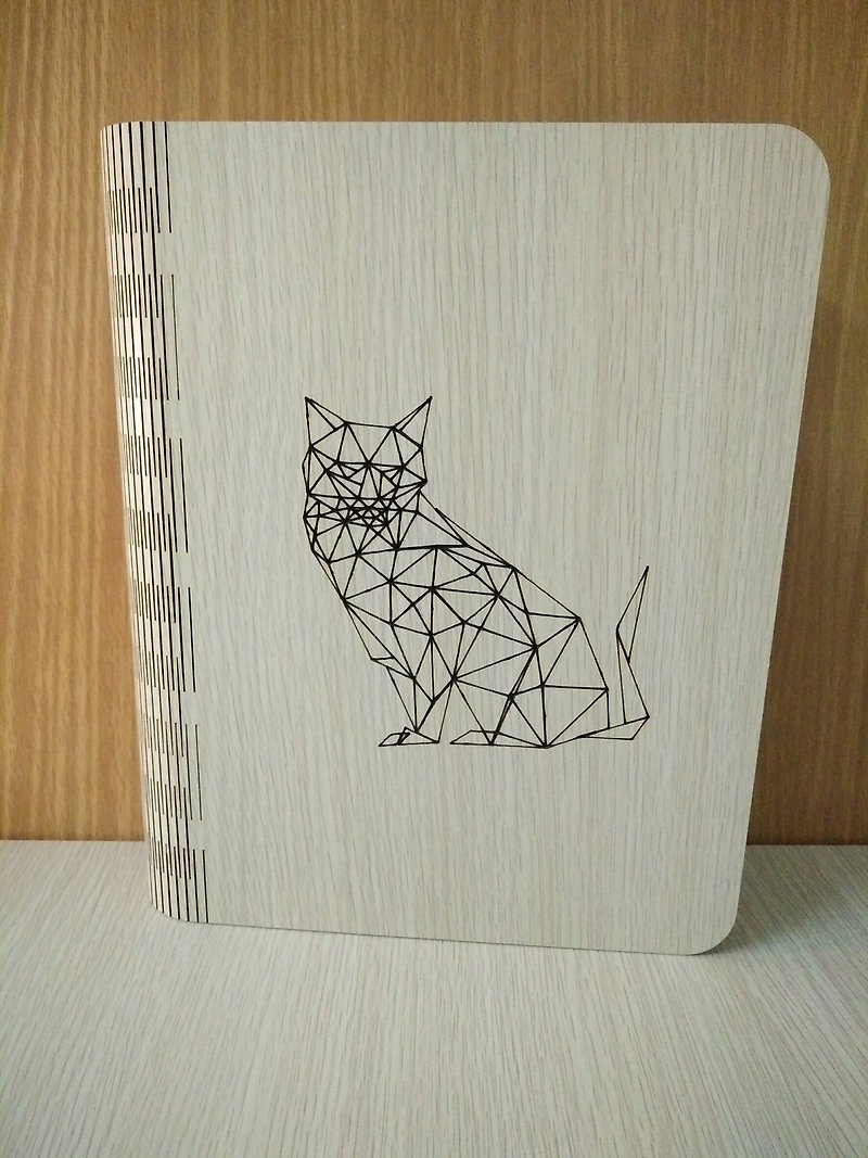 [Teacher’s Day Gift]─Body Shape Notebook─Geometric Cat Notebook Photo Album Stationery - สมุดบันทึก/สมุดปฏิทิน - ไม้ 