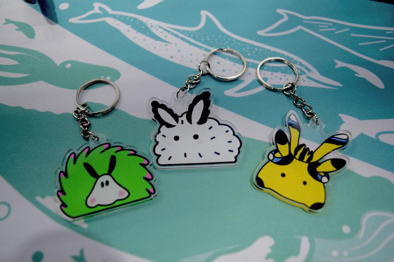 Nudibranch key chain - 鑰匙圈/鑰匙包 - 壓克力 多色