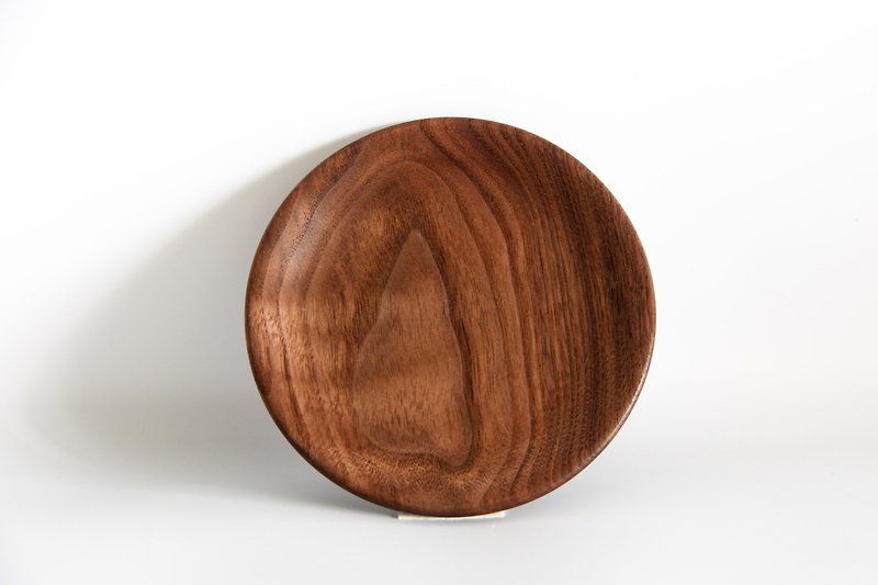 胡桃木-實木盤/圓盤/淺盤 10~11.4公分 內有三款 - 盤子/餐盤 - 木頭 