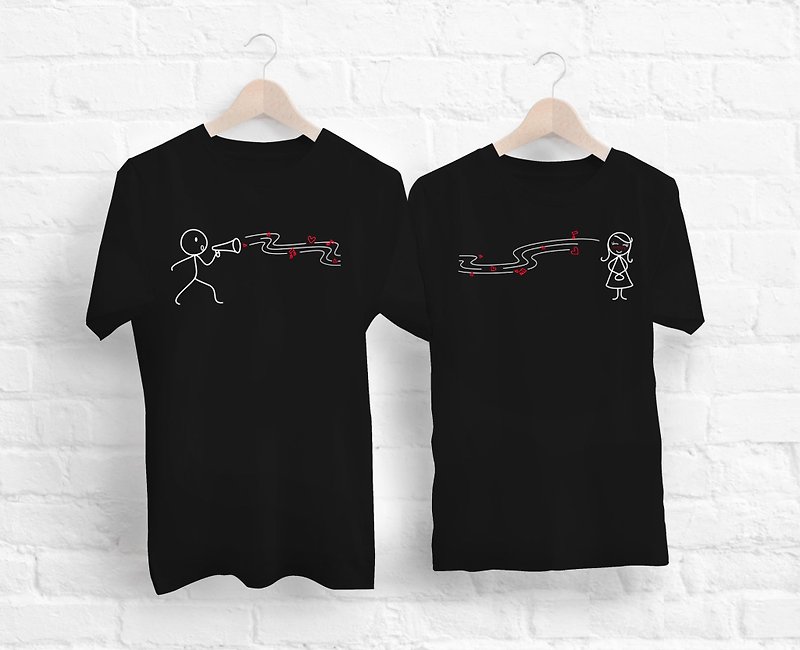 Love song black T-shirt - Unisex Hoodies & T-Shirts - Cotton & Hemp 