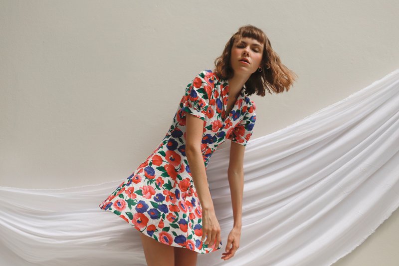 Aprilpoolday / SUNNY DRESS / Poppy / M - 洋裝/連身裙 - 棉．麻 多色