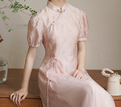 初蟬 新中式 改良版旗袍年輕款中國風洋裝