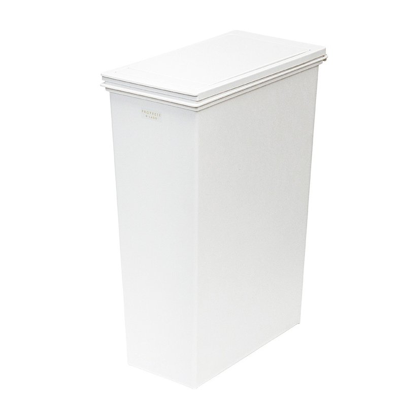 日本 LIV PLUS PROPRETE 單手按壓垃圾桶 45L - 垃圾桶 - 塑膠 白色