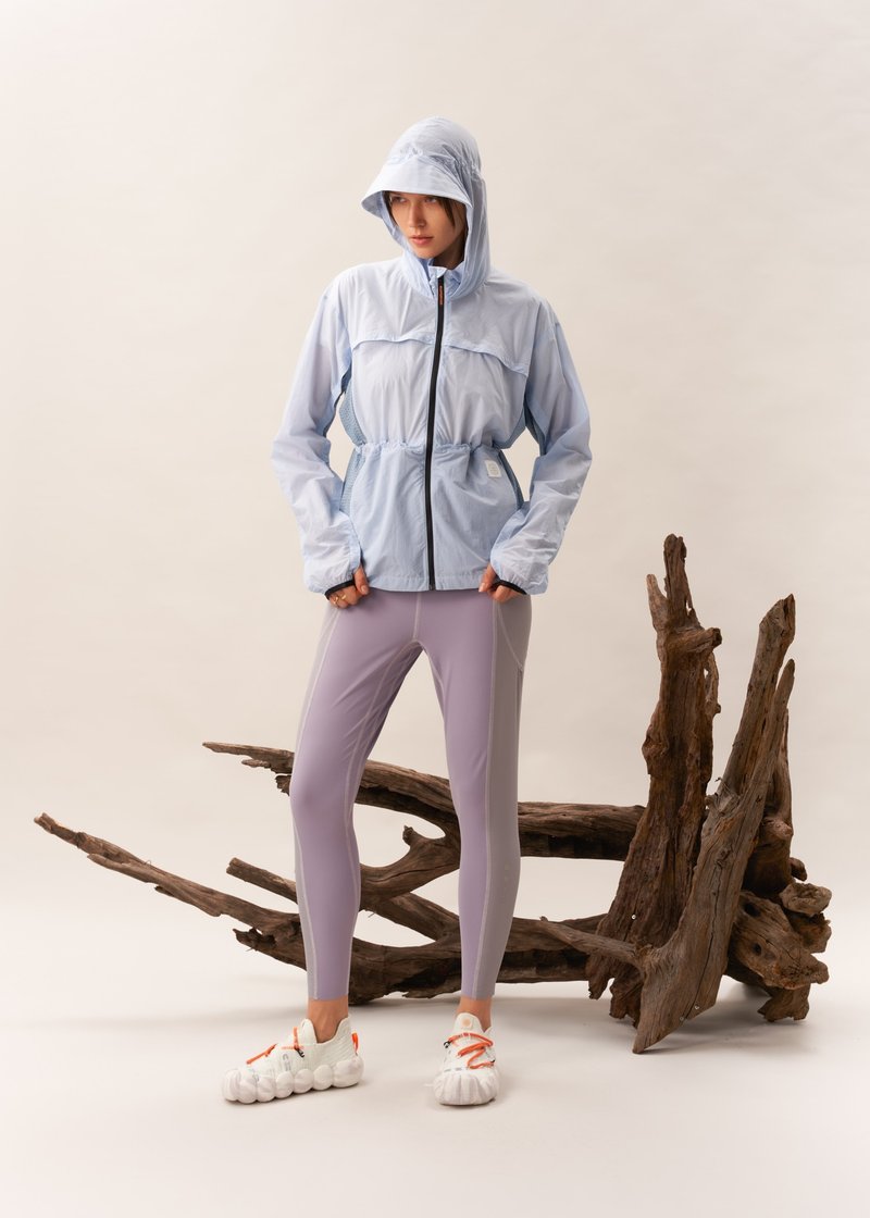 【UPPERVOID】DECA ハイキングタイツ レディースグレーパープル - スポーツボトムス - その他の素材 グレー