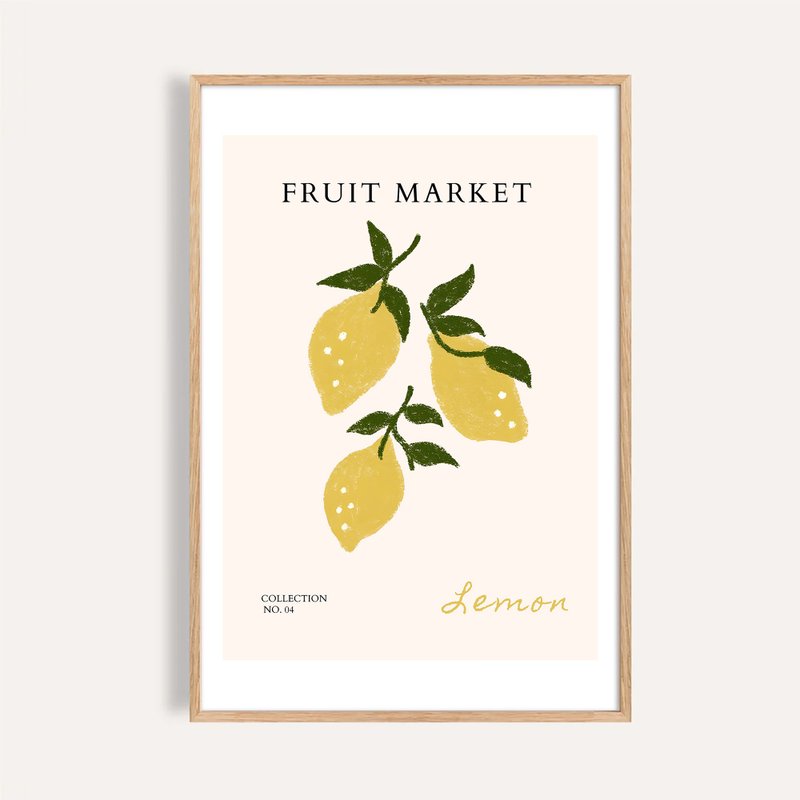 現代平面插畫 掛畫 畫芯 海報 無框畫 / 檸檬市集 Lemon Market - 海報/掛畫/掛布 - 紙 