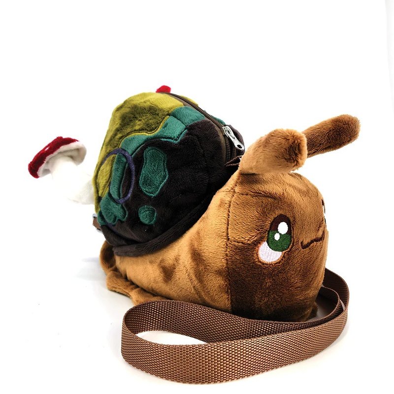 Snail Plush Crossbody Bag Cool Village - กระเป๋าแมสเซนเจอร์ - เส้นใยสังเคราะห์ หลากหลายสี