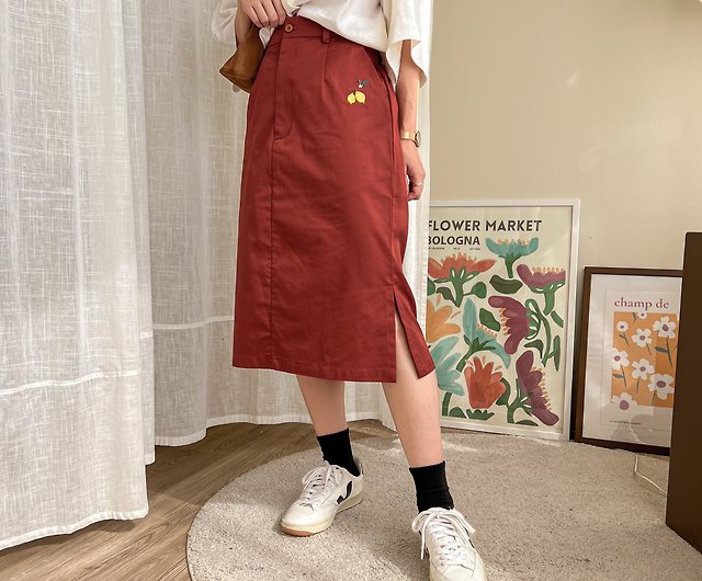 Tube Skirt ストレートスカート/赤 /サイズS、M - ショップ Katji