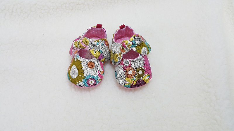 ひまわりの女の子の赤ちゃんの幼児の靴 - キッズシューズ - コットン・麻 多色