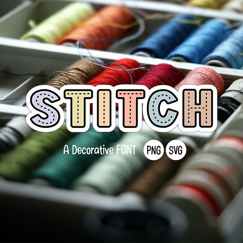 18cc Stitch SVG PNG Font