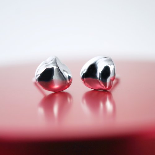 nowandthen-jewel 【換季特賣】925 Sterling Silver Minimalist Stud Seashell Earrings