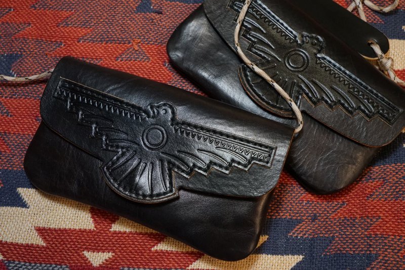 【Shanyu Production】Navajo Thunderbird Envelope Small Bag - กระเป๋าแมสเซนเจอร์ - หนังแท้ 