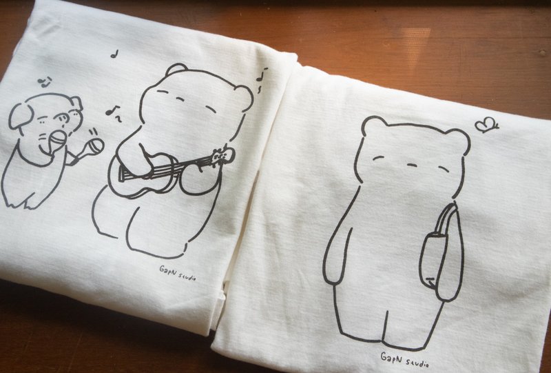 Lamud's T-Shirt (Short Sleeve) - 女 T 恤 - 棉．麻 白色
